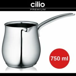 Cilio - Aufschäumbecher "Professional" 750 Ml - Edelstahl
