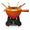 Le Creuset - Käsefondue-Set - Ofenrot