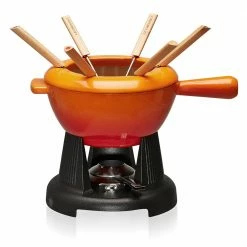Le Creuset - Käsefondue-Set - Ofenrot