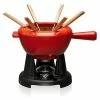 Le Creuset - Käsefondue-Set - Kirschrot