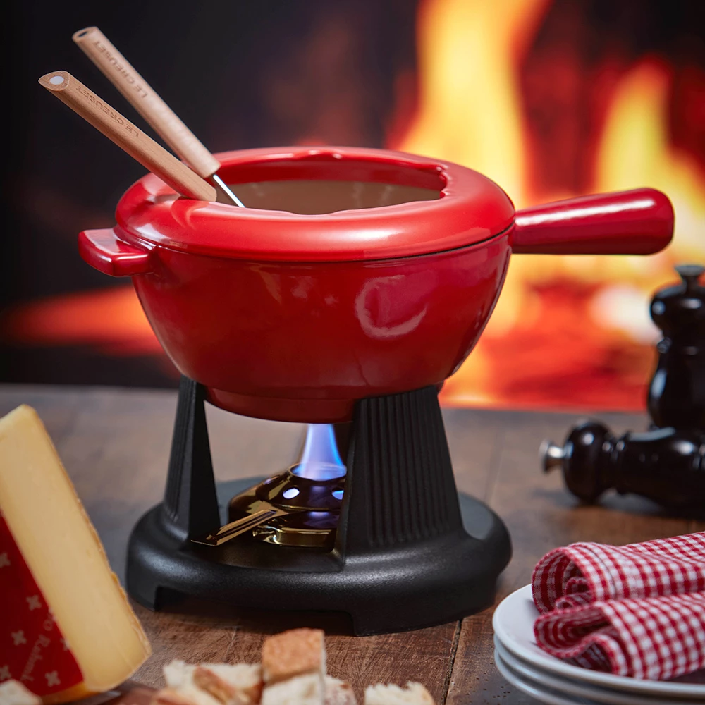 Le Creuset - Käsefondue-Set - Kirschrot 2 Le Creuset - Käsefondue-Set - Kirschrot – Bild 2