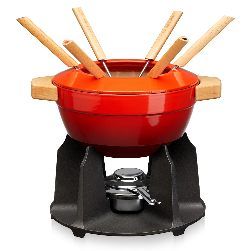 LeCreuset Le Creuset - Fondue-Set - Kirschrot 1 LeCreuset Le Creuset - Fondue-Set - Kirschrot