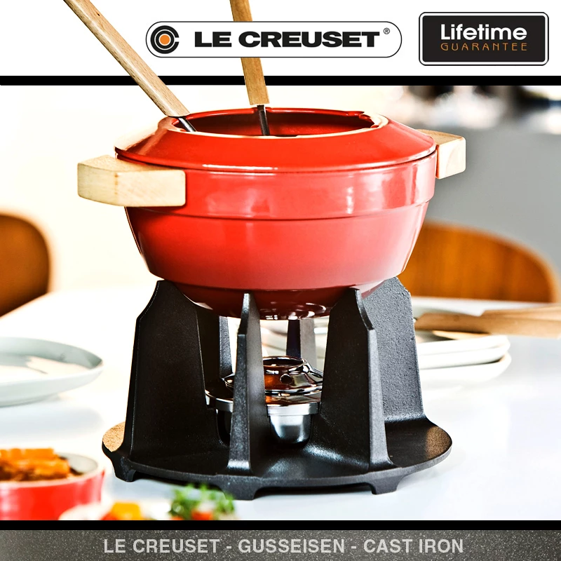 LeCreuset Le Creuset - Fondue-Set - Kirschrot 2 LeCreuset Le Creuset - Fondue-Set - Kirschrot – Bild 2