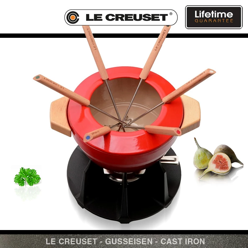 LeCreuset Le Creuset - Fondue-Set - Kirschrot 3 LeCreuset Le Creuset - Fondue-Set - Kirschrot – Bild 3