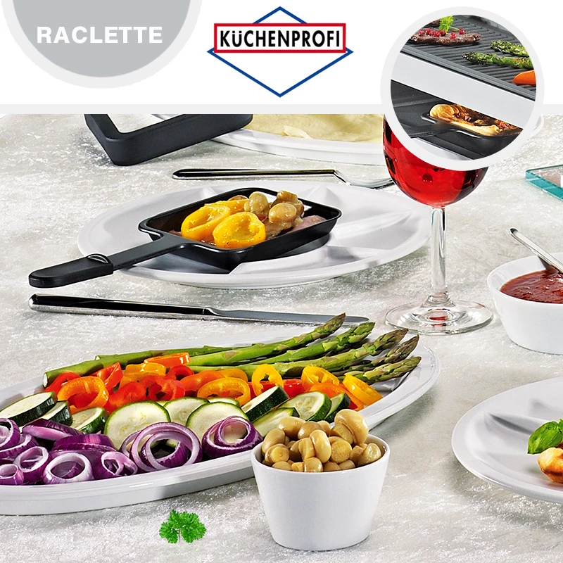Küchenprofi - Raclette Quattro - Schwarz 2 Küchenprofi - Raclette Quattro - Schwarz – Bild 2