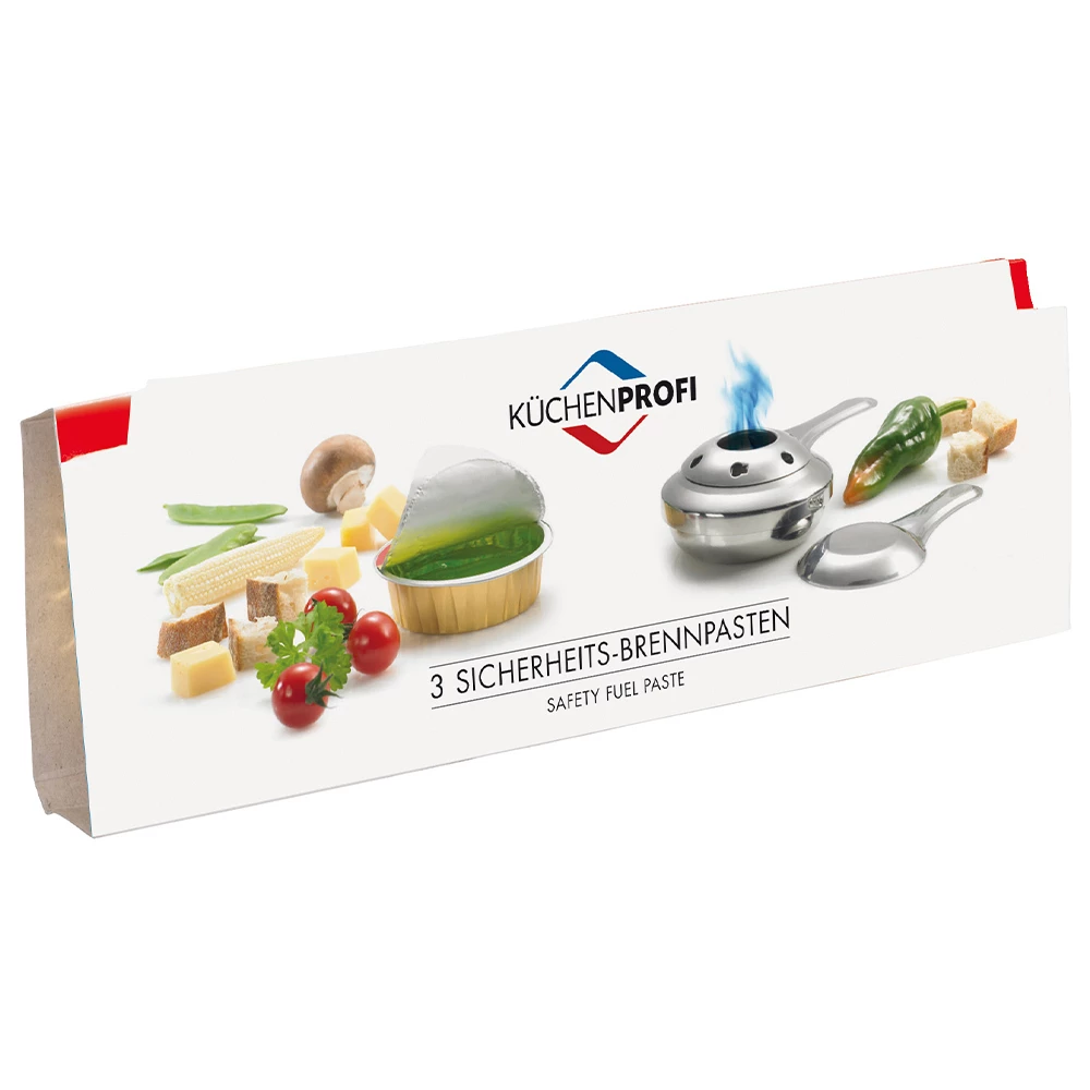 Küchenprofi - Sicherheits Brennpaste - 3 Stück 1 Küchenprofi - Sicherheits Brennpaste - 3 Stück