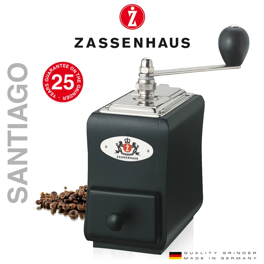 Zassenhaus - Kaffeemühle "Santiago" - Schwarz 1 Zassenhaus - Kaffeemühle "Santiago" - Schwarz