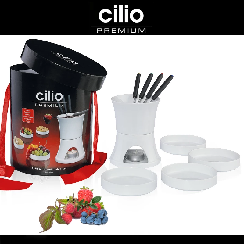 Cilio - Schokoladen-Fondue-Set 10-teilig 2 Cilio - Schokoladen-Fondue-Set 10-teilig – Bild 2