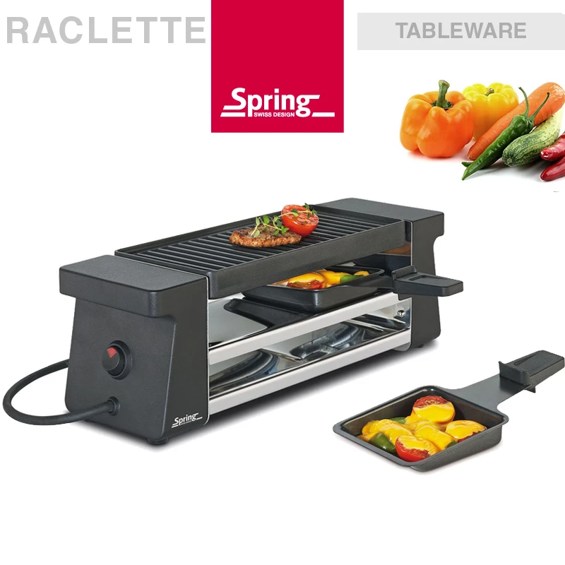 Spring - Raclette 2 Compact - Schwarz 1 Spring - Raclette 2 Compact - Schwarz