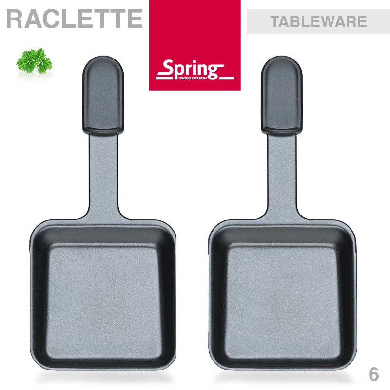 Spring - Pizza Raclette 6 - Pfännchen 2 Stk. 1 Spring - Pizza Raclette 6 - Pfännchen 2 Stk.