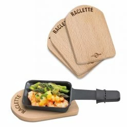 Küchenprofi - Raclette Brettchen Holz 4er Set
