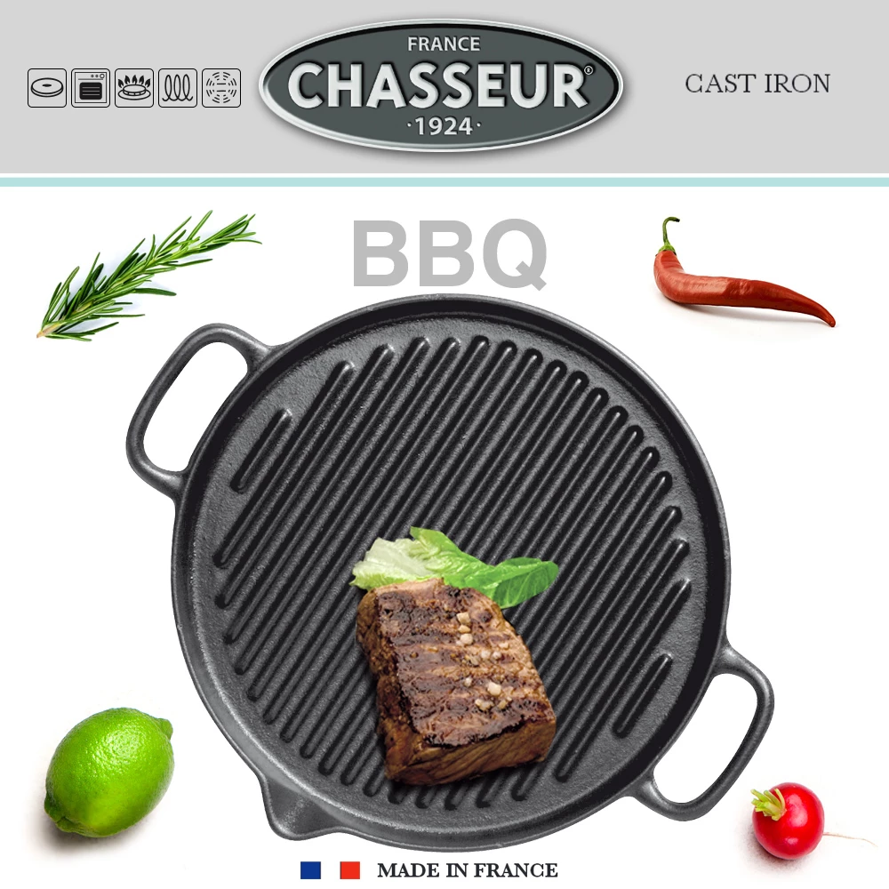 Chasseur - Runde Grillpfanne 23 Cm 1 Chasseur - Runde Grillpfanne 23 Cm