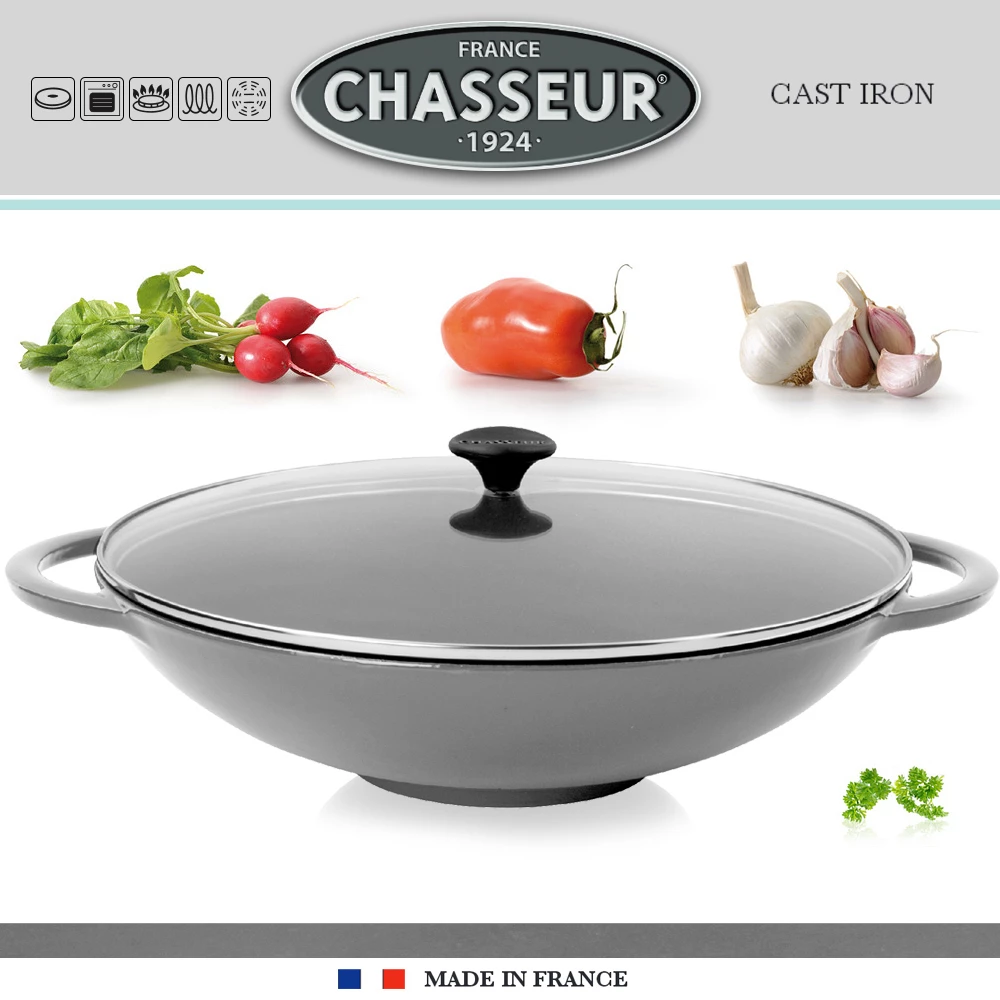 Chasseur - Wok Mit Glasdeckel - 37 Cm 3 Chasseur - Wok Mit Glasdeckel - 37 Cm – Bild 3