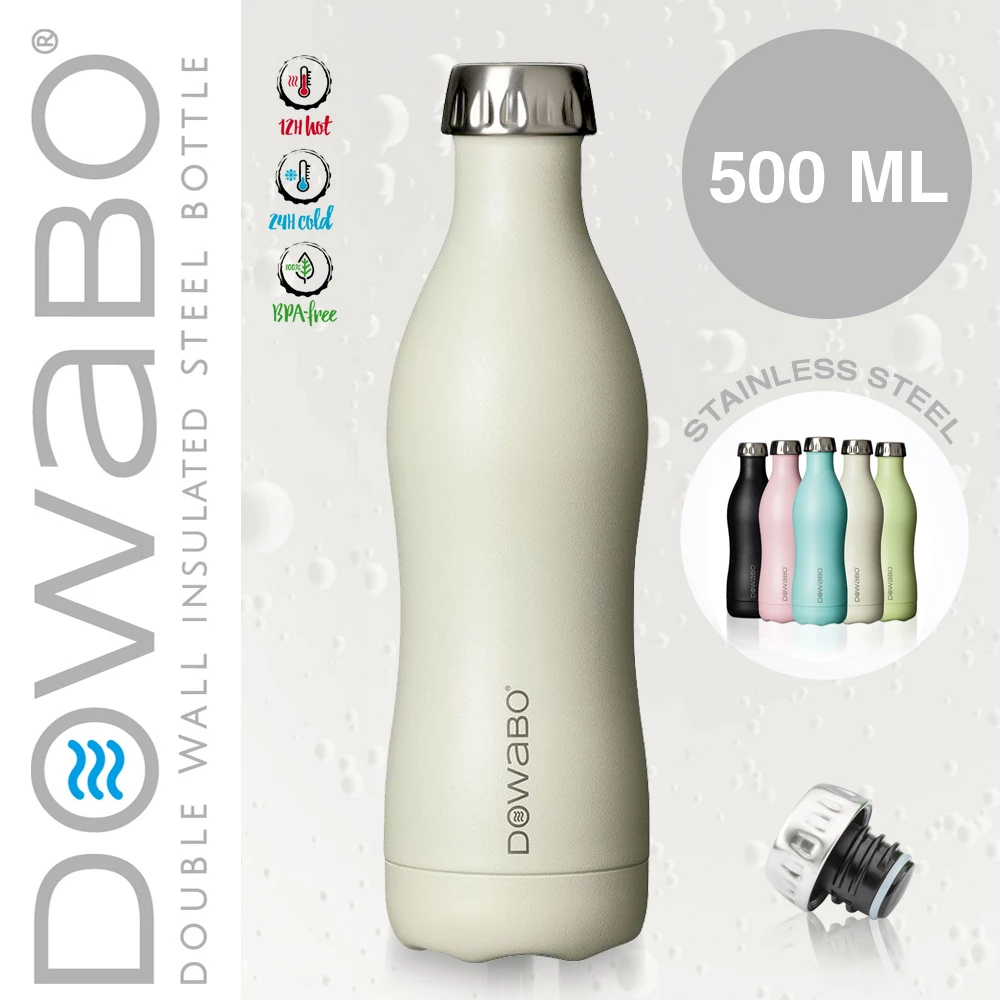 Dowabo - Doppelwandige Isolierflasche - Pina Colada 500 Ml 1 Dowabo - Doppelwandige Isolierflasche - Pina Colada 500 Ml
