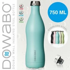 Dowabo - Doppelwandige Isolierflasche - Swimming Pool 750 Ml