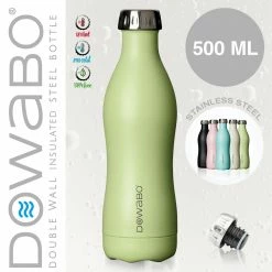 Dowabo - Doppelwandige Isolierflasche - Grasshopper 500 Ml