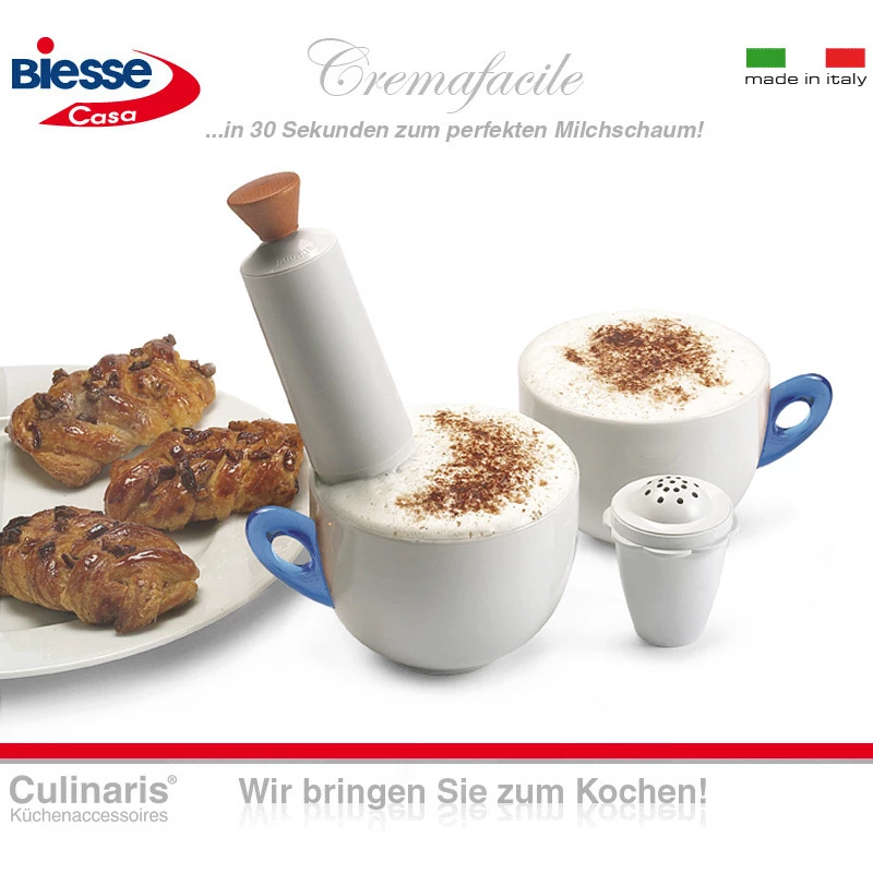 Biesse Casa - Cremafacile - Milchaufschäumer Gelb 2 Biesse Casa - Cremafacile - Milchaufschäumer Gelb – Bild 2