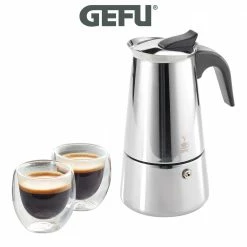 Gefu - Espressokocher EMILIO + 2 Espressogläser 6 Gefu - Espressokocher EMILIO + 2 Espressogläser -GU shop unnamed file 532