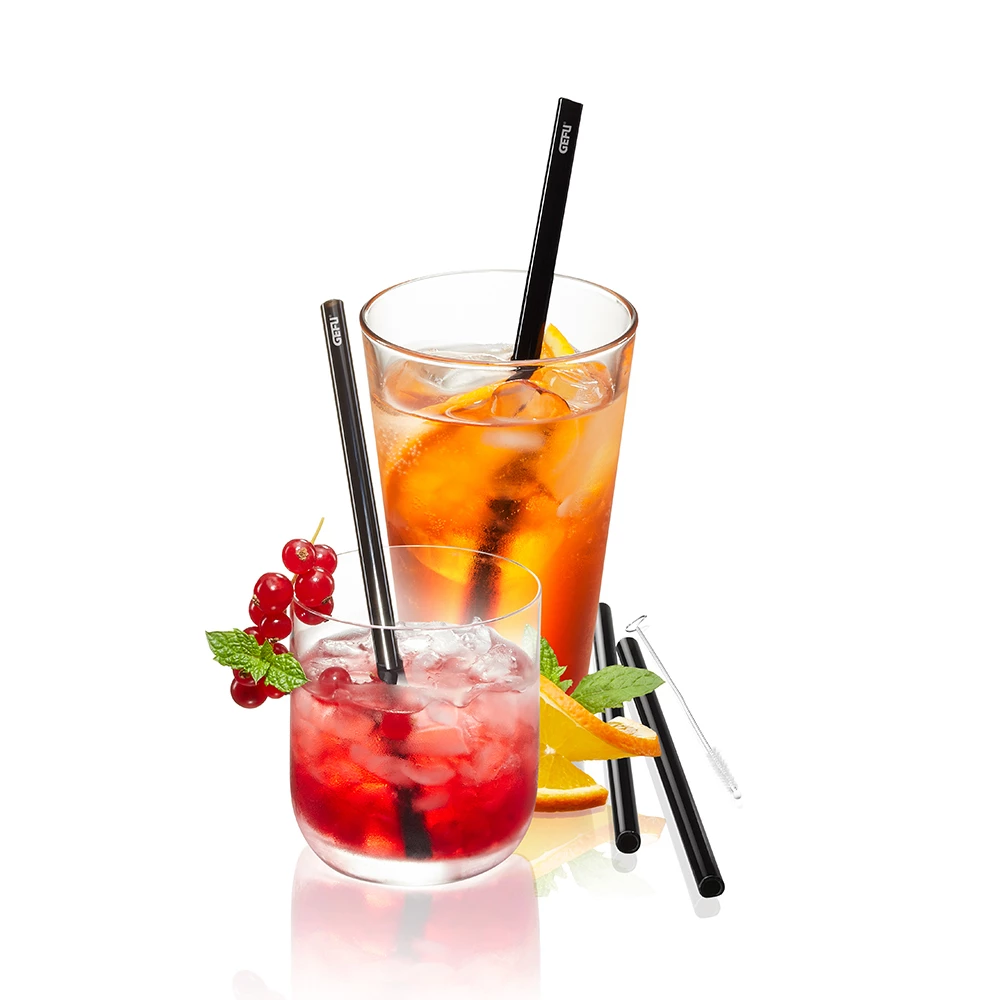 Gefu - Glastrinkhalm FUTURE Schwarz 1 Gefu - Glastrinkhalm FUTURE Schwarz