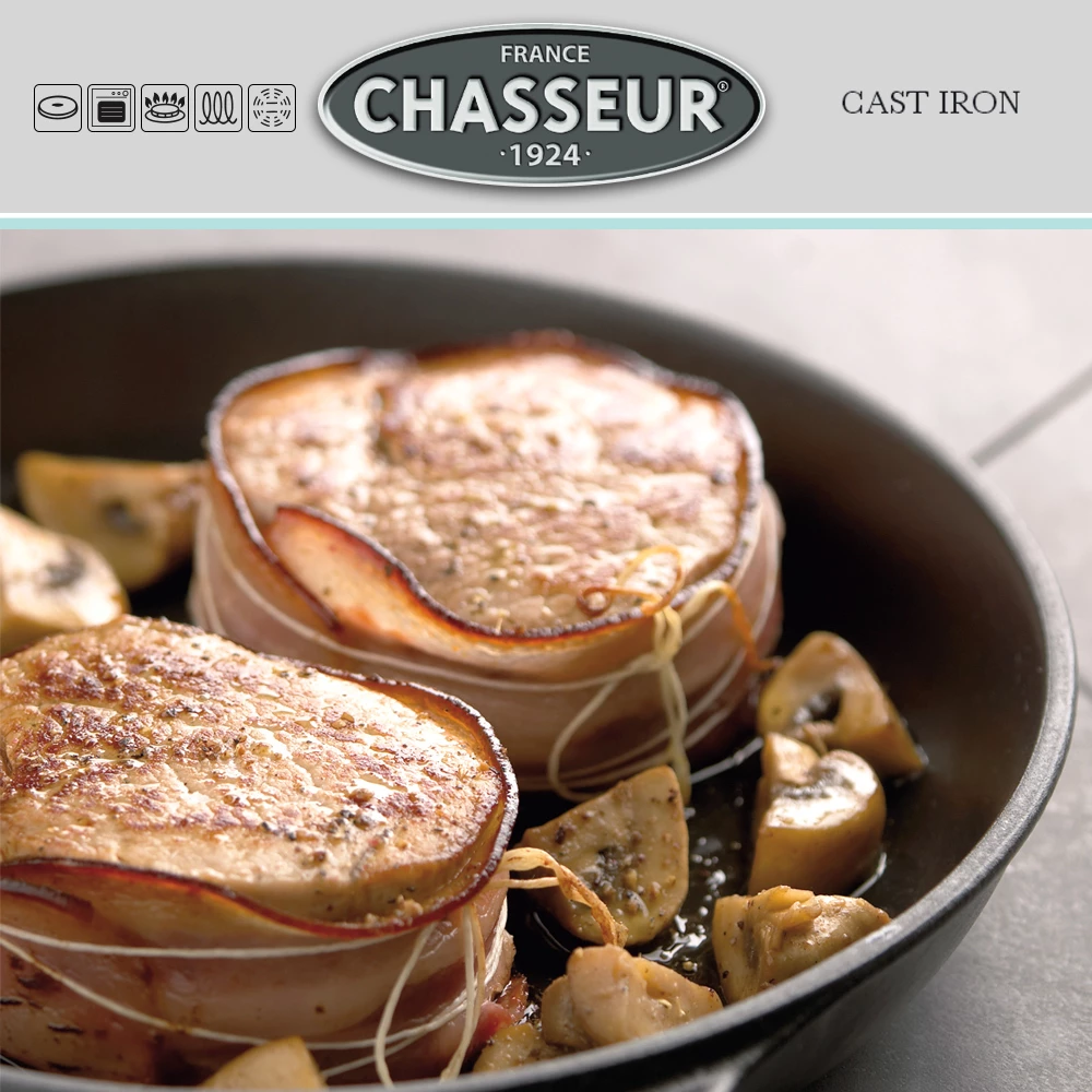Chasseur - Bratpfanne Mit Holzgriff + Glasdeckel 2 Chasseur - Bratpfanne Mit Holzgriff + Glasdeckel – Bild 2
