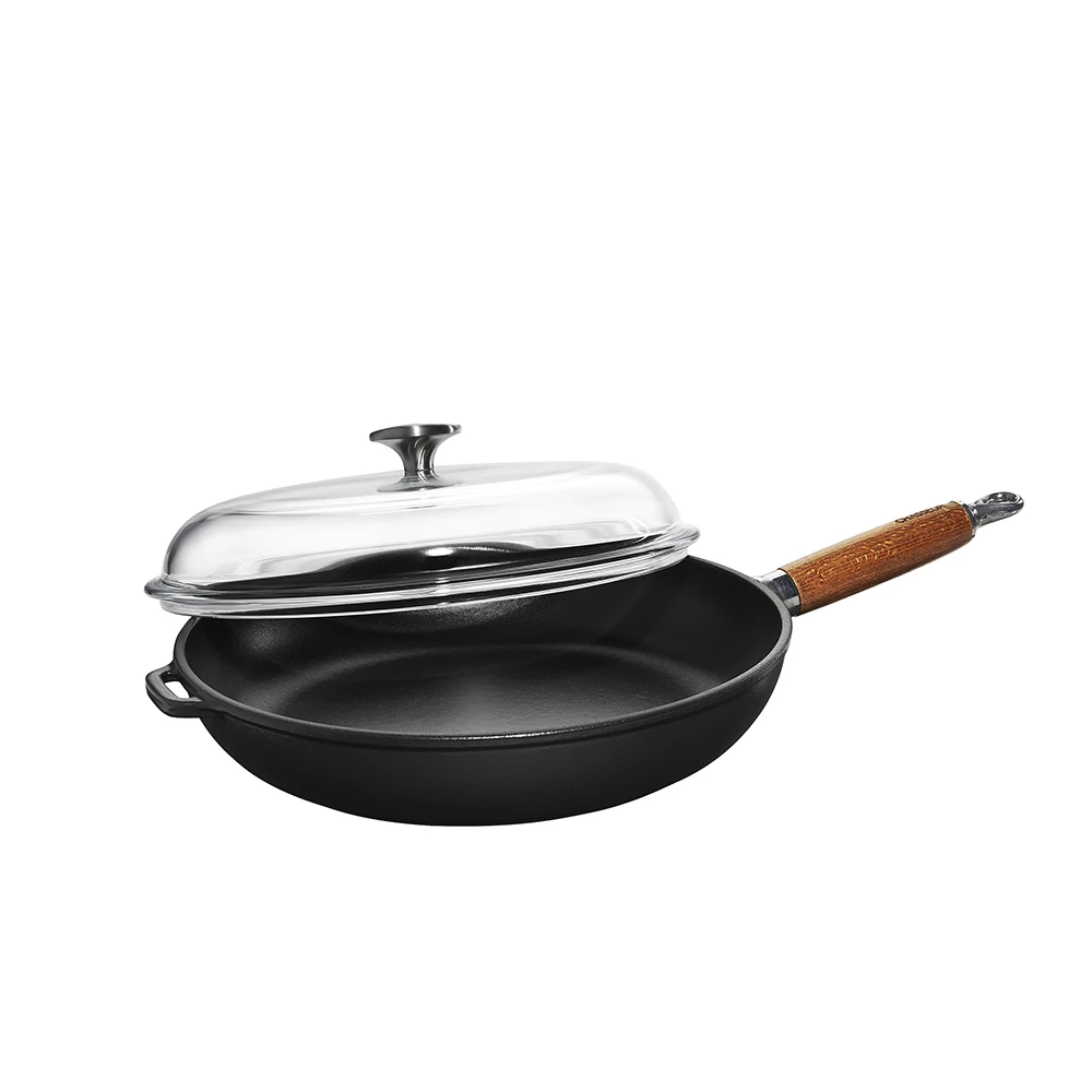 Chasseur - Bratpfanne Mit Holzgriff + Glasdeckel 4 Chasseur - Bratpfanne Mit Holzgriff + Glasdeckel – Bild 4