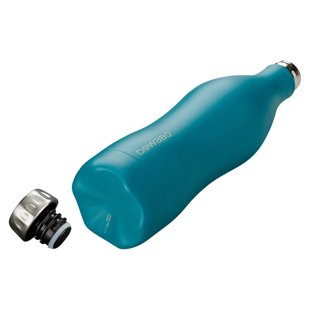 Dowabo - Doppelwandige Isolierflasche - Earth Collection Petrol 3 Dowabo - Doppelwandige Isolierflasche - Earth Collection Petrol – Bild 3