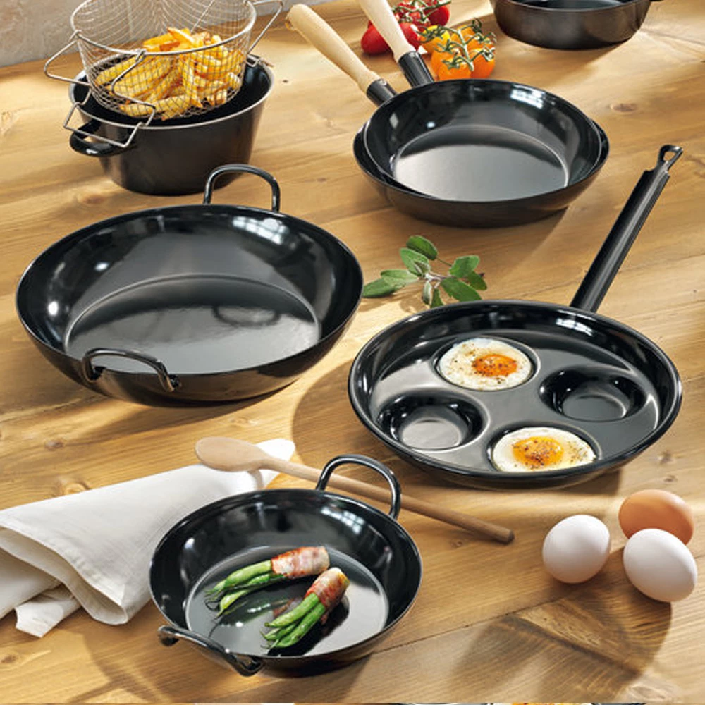 Riess Emaille Riess CLASSIC - Schwarzemaille - Pommes-Frites Pfanne Mit Einsatz 3 Riess Emaille Riess CLASSIC - Schwarzemaille - Pommes-Frites Pfanne Mit Einsatz – Bild 3